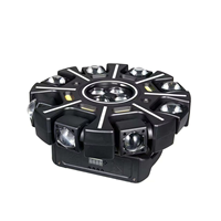 Projecteur de scène MOKE 150W LED Bee Eye à 8 bras, lumière mobile RGBW, laser, stroboscope, DMX512, activé par le son, pour DJ, discothèque, fête, mariage, bar