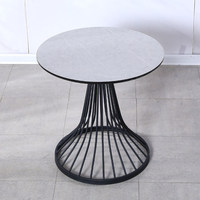 Table basse mobile de luxe personnalisée pour la maison, table d'appoint de salon, petite table ronde pour canapé