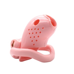 FRRK-58 C6000S Jaula de Castidad de Plástico Nueva con 4 Anillos para Pene, Dispositivo de Castidad Masculina para Hombre - Product Image 2