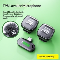 Neues 2Mic 2-in-1 Digital-Display Magnetisches Kabelloses Lavaliermikrofon J69 mit Vollrichtungsansprechverhalten und Geräuschunterdrückung