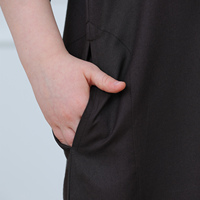 Nouvelle Collection 2026 : Thobe Garçon Marron Foncé Brodé à Manches Courtes – Robe Arabe Musulmane Enfant, Jubba, Vêtement Islamique pour Ramadan et Aïd, Qamis