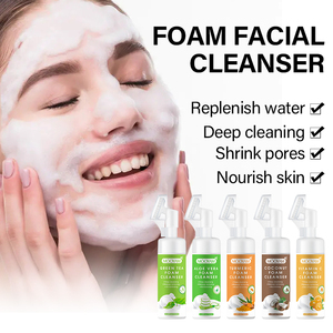 Gel blanqueador orgánico Natural para lavado de cara, espuma hidratante para el acné, Limpieza Profunda, exfoliante, cepillo limpiador Facial con burbujas - Product Image 5