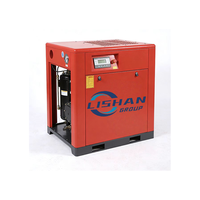 Compresseur d'air industriel à vis LISHAN, refroidi par air, certifié CE, petit, stationnaire, 37 kW, 50 CV, 220 V monophasé, lubrifié, mini