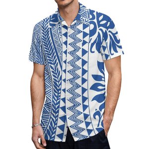 Custom Logo Pacific Island Art Design Aloha <strong>Men</strong> <strong>Shirts</strong> Hawaiian Style Big Size Polynesian Summer <strong>Short</strong> <strong>Sleeve</strong> <strong>Men's</strong> Casual <strong>Shirt</strong> - Product Image 4