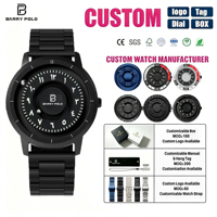 Montre à quartz futuriste pour homme avec technologie de lévitation magnétique |   Bracelet en acier inoxydable |   Montre-bracelet élégante et unique pour hommes