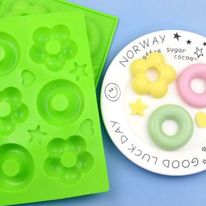 Molde de Silicona Personalizado para Hornear, Libre de BPA, Apto para Lavavajillas, Antiadherente, Redondo, con Forma de Flor, para Pasteles, Galletas y Donuts - Product Image 3
