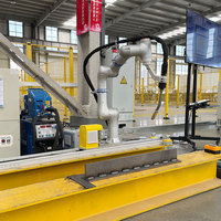 Kit de robot collaboratif mobile pour soudage, cobot soudeur, soudeuse robotisée MIG, soudeuse laser, robot de soudage aluminium avec chariot de soudage sur rail