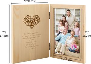 Álbum de Recuerdos Personalizado, Libro de Almacenamiento de Regalos, Marco de Fotos de Madera - Product Image 3