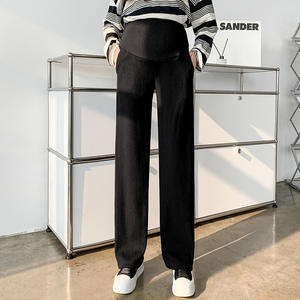 Automne hiver décontracté léger <span class=keywords><strong>grossesse</strong></span> <span class=keywords><strong>pantalon</strong></span> <span class=keywords><strong>ample</strong></span> long <span class=keywords><strong>pantalon</strong></span> de maternité avec leggings larges pour les femmes enceintes - Product Image 2