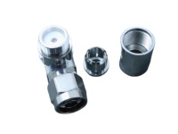 Connecteur coaxial RF mâle à angle droit de type N pour câble AL à paroi lisse de 3/8''