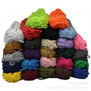 5mm Hollow Polyester Cotton Drawcord Round <b>Cord</b> Colorful Drawstring Rope Drawtstring Hollow Polyester Cotton <b>Cord</b> for Bag Cloth - Product Image 4
