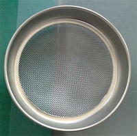Tamis de laboratoire en maille métallique en acier inoxydable de 300 mm de diamètre, tissage uni pour le tamisage du sol et du sable