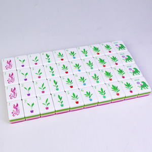 Customized Four Layer Rose Pink Acrylic American <b>Mahjong</b> <b>Set</b> for Family Entertainment and Family Game Use - Product Image 2