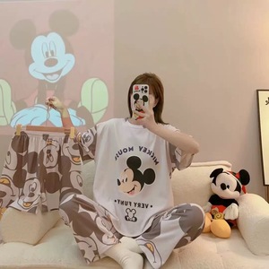 Oferta 2025: Conjunto <span class=keywords><strong>de</strong></span> Pijama <span class=keywords><strong>de</strong></span> 3 Piezas para <span class=keywords><strong>Mujer</strong></span>, Diseño Lindo, Manga Corta, Cuello Redondo, Estampado Digital, Talla Única, Ropa <span class=keywords><strong>de</strong></span> Dormir - Product Image 2