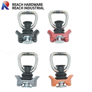 Rail en L en acier inoxydable noir, fixation à un seul goujon avec anneau en D, attache à ressort, rail en L/rail aéronautique - Product Image 5