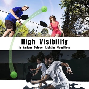 Free sample <b>GLOWING</b> PICKLE <b>BALL</b> WITH 40 HOLES GREEN LIGHT - Product Image 2
