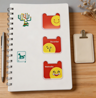 Individuelles Logo-Design A5 Spiralgebundenes Kunstdruck-Hardcover-Notizbuch; Happy Face Tägliches Notizbuch mit Spiralbindung; Notizbuch für Kinder
