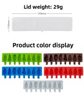 Moule à glace en silicone écologique à 8 cavités, nouveau design DIY, pour la décoration de gâteaux et la pâtisserie