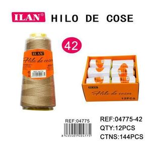 Filo da cucito Ilan 2750 M colore marrone chiaro per uso generale - Product Image 3
