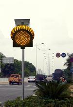 200 mét năng lượng mặt trời màu vàng ánh sáng đèn flash LED năng lượng mặt trời CAUTION đèn - Product Image 6