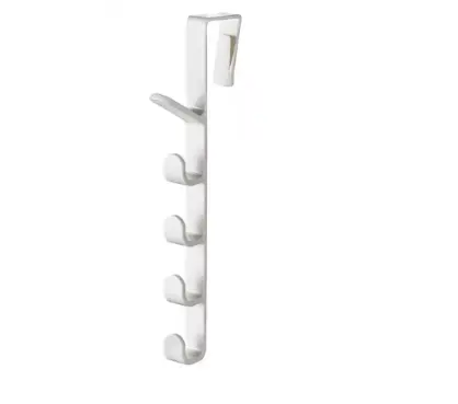 Over The Door Plastic Rails Hooks Shelf Bedroom Door Hanger Clothes Hanging Rack Home Storage Organization For Bags Hat Jacket