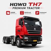 Truk Traktor HOWO TH7 6x4 Bekas Siap Pakai dengan Gearbox 12-Percepatan untuk Logistik Kontainer Truk Traktor HOWO 6*4