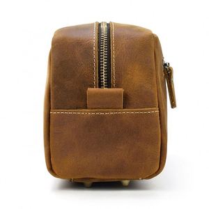 BSCI Factory - Bolsa de Aseo de Viaje para Hombre, Bolsa de Maquillaje Vintage, Bolsa de Cosméticos de Gran Capacidad de Nailon Genuino - Product Image 4