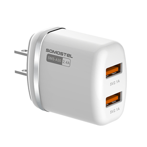Somostel <span class=keywords><strong>A30</strong></span> QC3.0 carregadores 2.4A cargador de <span class=keywords><strong>carga</strong></span> rápida cable de datos Universal 2 puertos USB cargador cargadores para celulares - Product Image 4