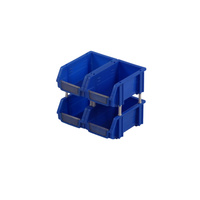 Boîtes de rangement en plastique recyclables empilables industrielles, contenants pour petites pièces, organisateurs de vis, clous, écrous