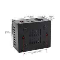 Boîtier métallique Fuzhongqi Orange Pi Zero 2 Modèle A_OPIZero2Case_02, prend en charge le double refroidissement, les antennes externes, accessoires électroniques