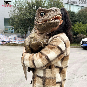 Dinosaurio bebé marioneta de mano para niños dinosaurio interactivo animatronic modelo simulación dinosaurio - Product Image 5