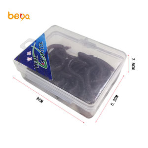 20 पीसी/1 बॉक्स लाल 8.5 सेमी केंचुआ सिमुलेशन नरम पीवीसी मछली पकड़ने का लालच नदी झील धारा मछली पकड़ने मेंढक स्लाइस प्रकार के लिए कृत्रिम चारा - Product Image 4