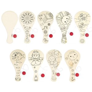 Juguete de Cricket de Madera Hecho a Mano con Diseño de Dibujos Animados y Pintado a Mano - Manualidades y Suministros para Educación Temprana - Product Image 2