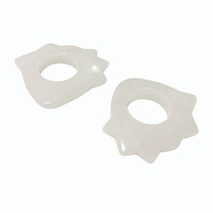 Tabla de masaje facial y corporal de jade con cepillo aplicador y técnica de tallado en barra, herramienta para raspado y masaje. - Product Image 5