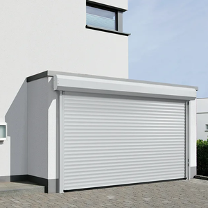 Porte de garage moderne isolée automatique intelligente en aluminium noir de luxe pour <span class=keywords><strong>villa</strong></span> - Product Image 4