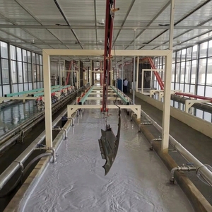 Ligne de production de peinture en poudre industrielle semi-automatique avec contrôle PLC, cabine de pulvérisation électrostatique, four de cuisson, certifiée CE - Product Image 1