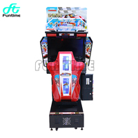 Simulateur de course à écran de 32 pouces Jeux d'arcade de course Outrun Machine de jeu d'arcade Machine de jeu à pièces Jeu de course de voiture