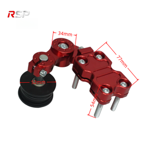 Tensor de Cadena de Motocicleta de Aleación de Aluminio CNC con <span class=keywords><strong>Rodillo</strong></span>, Regulador de Holgura de Cadena de Instalación Rápida para Motocicletas Todoterreno y de Calle - Product Image 2