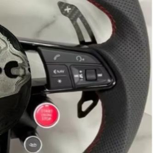 Volant personnalisé en fibre de carbone forgée avec LED rouges pour Volkswagen VW <span class=keywords><strong>Golf</strong></span> MK7 MK6 MK5 MK4 GTI GTS R GLI <span class=keywords><strong>GTD</strong></span> - Product Image 3