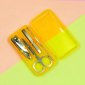 Factory wholesale nail clipper <b>set</b>, stainless steel nail <b>pliers</b> <b>set</b>, 4-piece nail clipper <b>set</b>, nail art tools, pedicure knife - Product Image 3