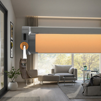 Moteurs de stores/interrupteurs intelligents Poyal, contrôle intelligent sans fil Tuya, type numérique, personnalisable pour bureau, chambre, balcon, protection UV