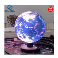 Affichage LED sphérique flexible à 360 degrés pour l'extérieur, luminosité de 6000 cd/m, étanche, garantie de 3 ans pour les événements, pas de pixel P4-P10