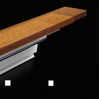 Perfiles de Pared de Extrusión de Plástico UPVC Insonorizantes, Riel Acústico Extensible, Color Personalizable, OEM, Impermeable, Duradero
