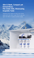 Système de purification d'eau par osmose inverse (RO) Tesran 100 GPD à 5 étapes, en acier inoxydable, filtre manuel pour hôtel, prix usine