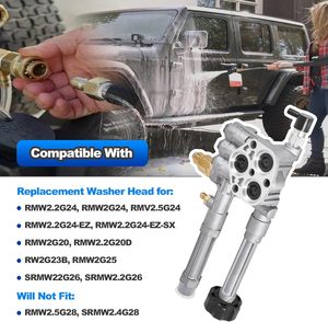 Cabezal de Bomba de Lavadora OEM de Alta Calidad, de Aluminio, AR42518/AR43061/AR42940, Compatible con Bombas de las Series Troy Bilt <span class=keywords><strong>RMW</strong></span>/SRMW, RMW2.2G24 2G23B - Product Image 3
