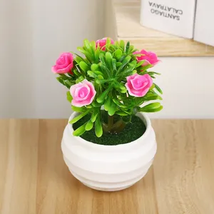 Petites plantes en pot de style nordique, créatives, avec simulation d'ananas et petite <span class=keywords><strong>rose</strong></span>, pour la maison, le salon, le <span class=keywords><strong>baie</strong></span> vitrée et le bureau - Product Image 6
