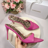 Chaussures pour femmes, talons hauts de 12 cm, bout pointu, robe, rendez-vous galant, fête, mode, sexy, sandales de 10 cm, grande taille 46, pantoufles