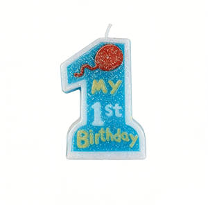 Bougie à paillettes « <span class=keywords><strong>Mon</strong></span> 1er <span class=keywords><strong>anniversaire</strong></span> » numéro 1 rose et bleue, pour la <span class=keywords><strong>d</strong></span>écoration de gâteau <span class=keywords><strong>d</strong></span>'<span class=keywords><strong>anniversaire</strong></span> des enfants - Product Image 5