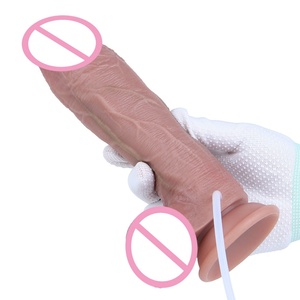 S8046-ZS Thick Dual Layer Ejaculation <b>Dildo</b> With Adjustable Cushion Sucker Strapon Belt Silicone Squirting Anal Plug Sex Toys - Product Image 3