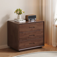 Commode de rangement moderne et minimaliste en bois épaissi à six tiroirs, grande capacité, pour salon et chambre à coucher